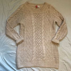 H&M Divided Tan Sweater Dress size 8
